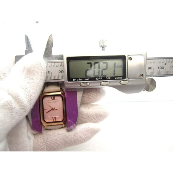 Women Anne Klein Quartz WR Analog 20mm Tank Style Watch (G985) "New Battery" - Picture 2 of 9